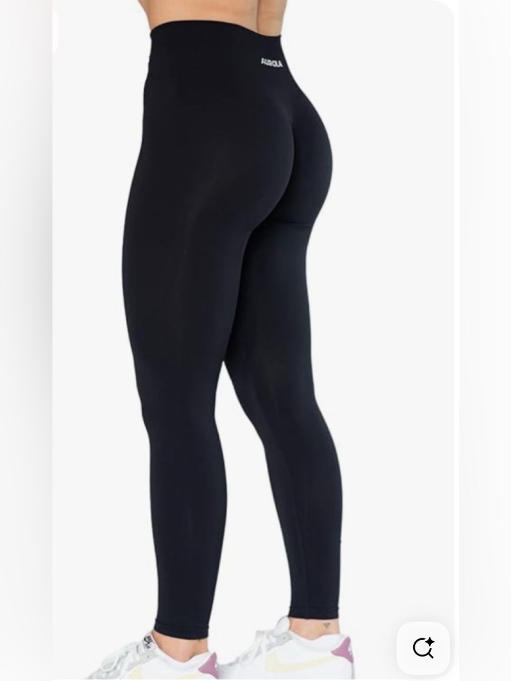 Aurola stylish Black Full-Length Leggings